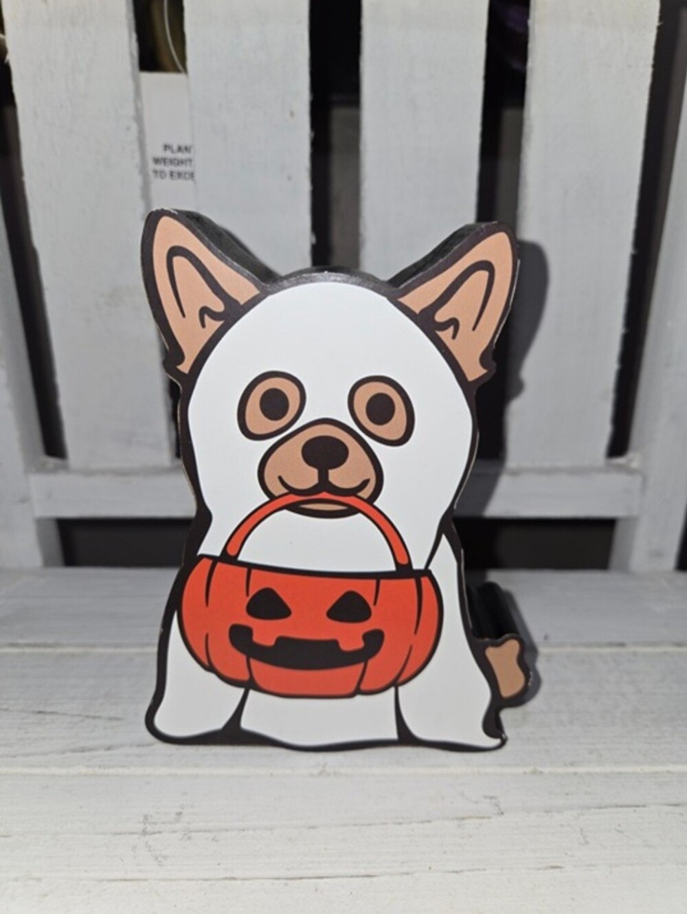 Corgi Dog Halloween Tabletop Sign